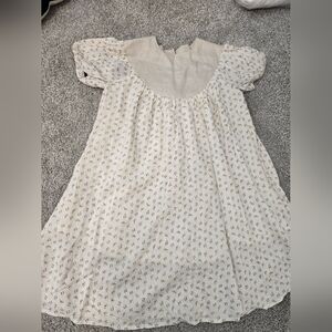 NEW Maniere girls lemon linen dress